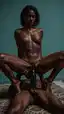 ebony dildo ride porn - A Wildness That Cut Through Silence - AI generated portrait image in 1080x1920 resolution by Anonymous Creator