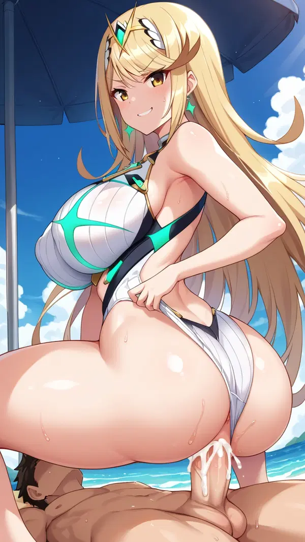 amiibo mythra - Pleasure That Moves Like Water - AI generated portrait image in 1080x1920 resolution by Anonymous Creator