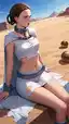 padme star wars - The Rush That Outran the Morning - AI generated portrait image in 1080x1920 resolution by @anon