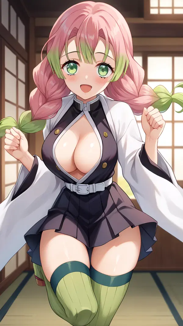 zohakuten x mitsuri rule 34 - A Spark That Burned Past the Warning - AI generated portrait image in 1080x1920 resolution by @anon