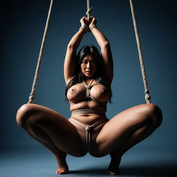 japanese milf bikini - Hunger Dressed in Beautiful Lies - AI generated square image in 1080x1080 resolution by @anon