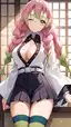 mitsuri and shinobu lesbian porn - Lust in the Language of the Night - AI generated portrait image in 1080x1920 resolution by Anonymous Creator