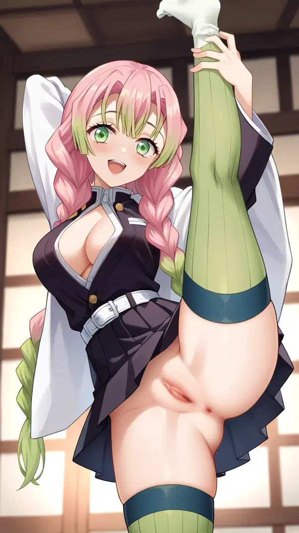 tanjiro mitsuri hentai - The Craving That Moved Through Every Wall - AI generated portrait image in 1080x1920 resolution by @anon