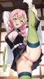 tanjiro mitsuri hentai - The Craving That Moved Through Every Wall - AI generated portrait image in 1080x1920 resolution by @anon