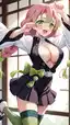 sex mitsuri x zohakuten - The Shadow That Kept Its Hands on the Hour - AI generated portrait image in 1080x1920 resolution by Anonymous Creator
