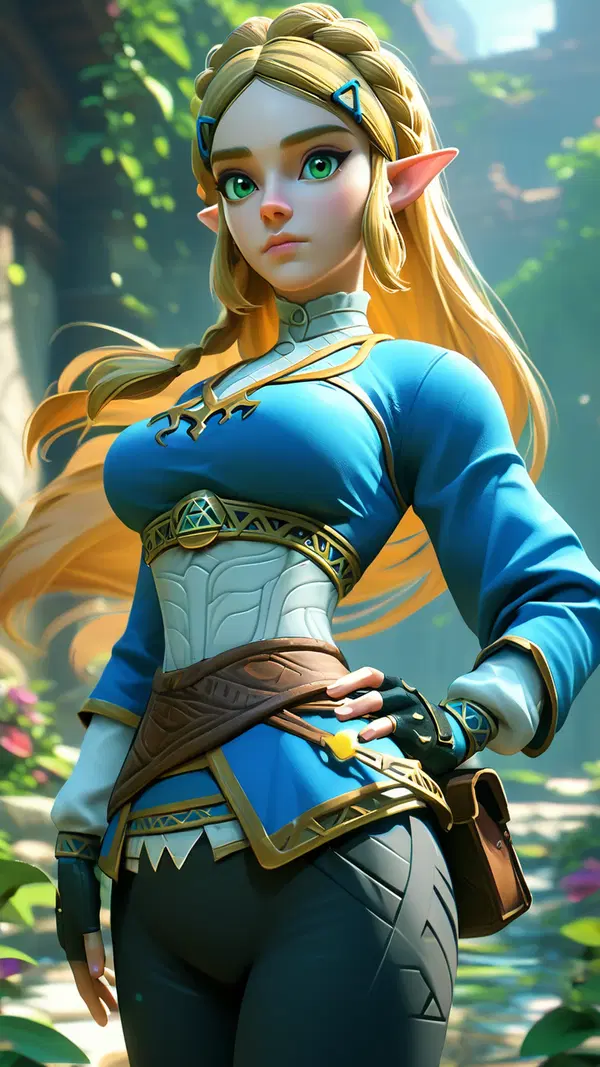 zelda porn comix - A Warning Written as Current - AI generated portrait image in 1080x1920 resolution by @anon