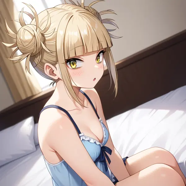 toga himiko sad - A Night Full of Dangerous Promises - AI generated square image in 1080x1080 resolution by @anon