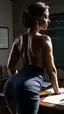 bbw ai porn generator - The Fall That Made the Night Lean Closer - AI generated portrait image in 1080x1920 resolution by @anon