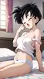 dragon ball bulma sex video - A Tension That Waited in the Dark - AI generated portrait image in 1080x1920 resolution by @anon