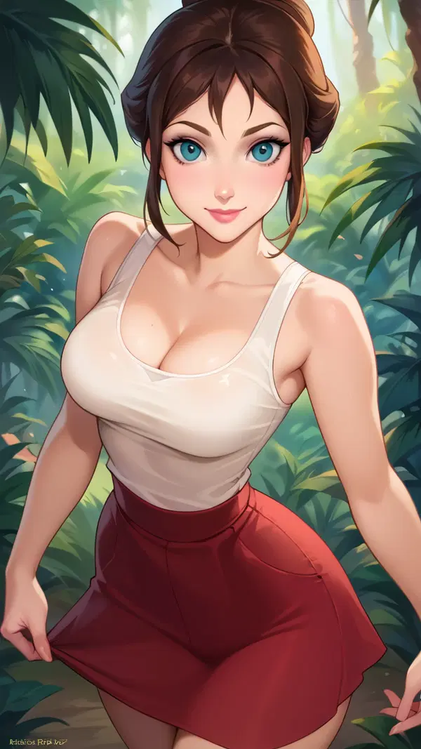 sex tarzan movie - The Surrender That Pulled Me Under - AI generated portrait image in 1080x1920 resolution by @anon