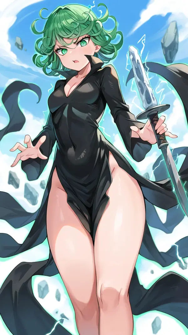 tatsumaki porn pics - A Restlessness That Turned Want Into Weather - AI generated portrait image in 1080x1920 resolution by Anonymous Creator