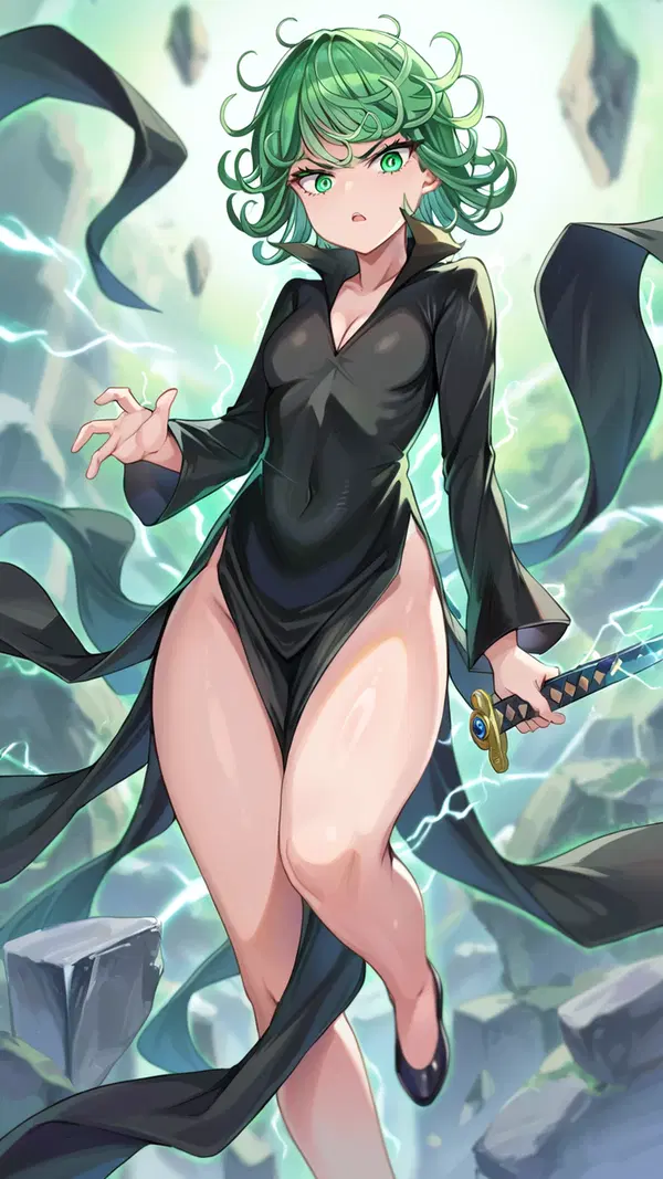 tatsumaki blacked - The Craving That Made Its Own Rules - AI generated portrait image in 1080x1920 resolution by Anonymous Creator