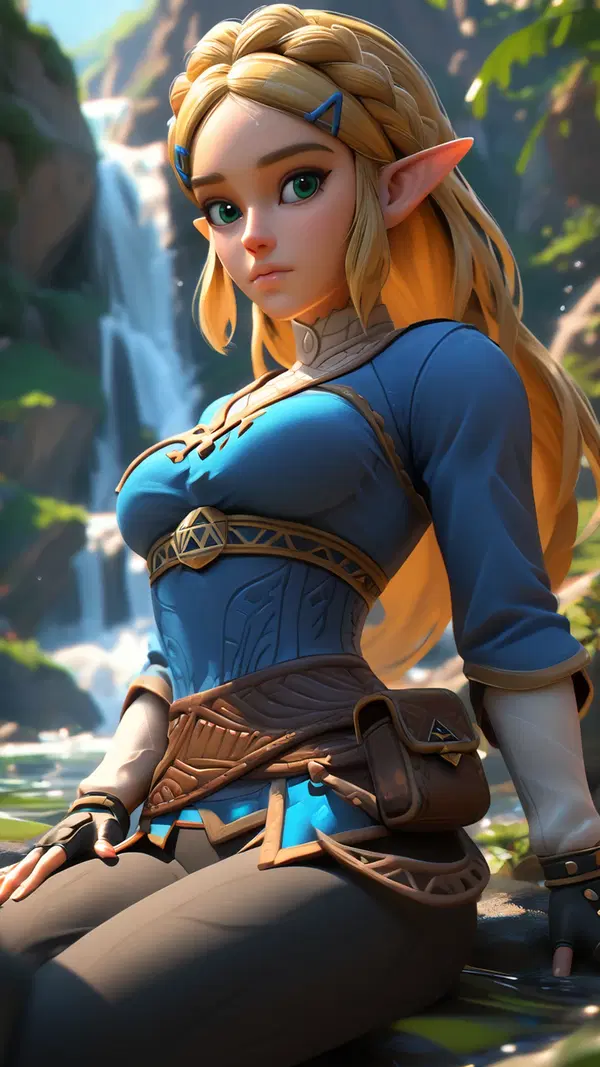 zelda saria porn - All the Memory I Tried to Hide - AI generated portrait image in 1080x1920 resolution by @anon