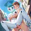 anime xxx robot - The Spark That Taught the Dark to Answer - AI generated square image in 1080x1080 resolution by @anon
