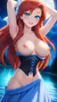 ariel demure erin everheart porn - A Flame That Waited Behind My Eyes - AI generated portrait image in 1080x1920 resolution by @anon