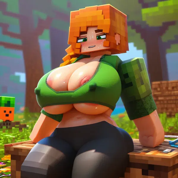 porn minecraft slipperyt - The Memory That Turned Into Weather - AI generated square image in 1080x1080 resolution by @anon