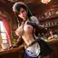 x3d tifa lockhart - A Current That Refused the Morning - AI generated square image in 1080x1080 resolution by @anon