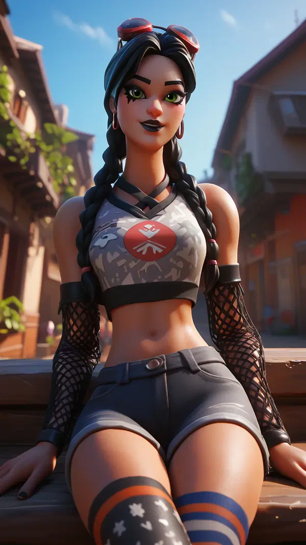 naked hope fortnite - The Pulse That Felt Like a Warning - AI generated portrait image in 1080x1920 resolution by @anon