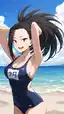 mha porn uraraka - An Edge That Pulled the Night Apart - AI generated portrait image in 1080x1920 resolution by Anonymous Creator