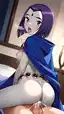 raven titans sex - Breathless From Every Kiss - AI generated portrait image in 1080x1920 resolution by @anon