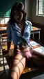 erotic asian sex - The Surrender That Held the Door Open - AI generated portrait image in 1080x1920 resolution by @anon