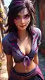 jinx lol cosplay porn - The Obsession That Fell Through the Hours - AI generated portrait image in 1080x1920 resolution by @anon