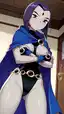 raven after class xxx - A Need That Made the Air Remember - AI generated portrait image in 1080x1920 resolution by @anon