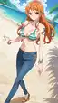 nami one piece dibujo - What Fever Does After Midnight - AI generated portrait image in 1080x1920 resolution by @anon