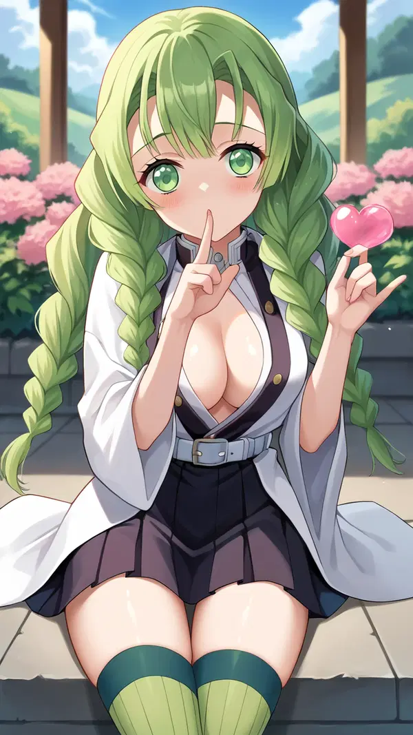 demon slayer sex anime - A Danger That Opened in Shadow - AI generated portrait image in 1080x1920 resolution by @anon