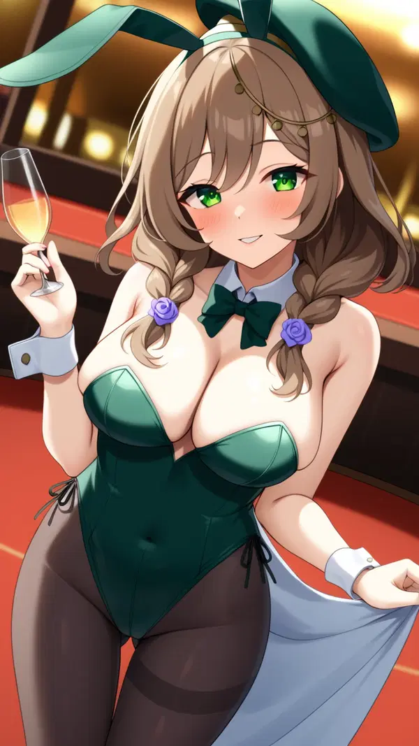 genshin impact qiqi nude - The Gravity That Changed Shape in the Dark - AI generated portrait image in 1080x1920 resolution by @anon