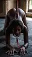 ebony bondage sex - The Reverie That Held the Door Open - AI generated portrait image in 1080x1920 resolution by @anon