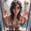 ai girlfriend photos - The Spark That Moved Through Every Wall - AI generated square image in 1080x1080 resolution by Anonymous Creator