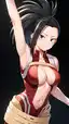 mha momo fanart - A Current That Rose Without Permission - AI generated portrait image in 1080x1920 resolution by @anon