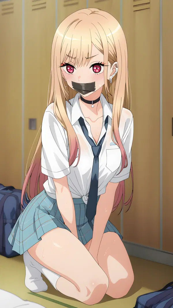 kitagawa marin cosplay porn - The Rush That Waited Behind My Eyes - AI generated portrait image in 1080x1920 resolution by @anon