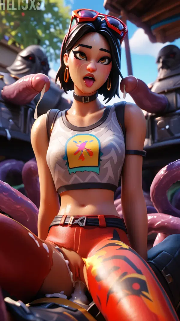 Fortnite Hentai - Cravings That Speak for Themselves - AI generated portrait image in 1080x1920 resolution by @anon