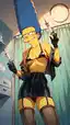 xxx los simpsons comic - A Static That Pressed Against the Dark - AI generated portrait image in 1080x1920 resolution by @anon