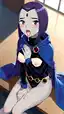 cosplay de raven xxx - The Fall That Turned Softly Dangerous - AI generated portrait image in 1080x1920 resolution by @anon