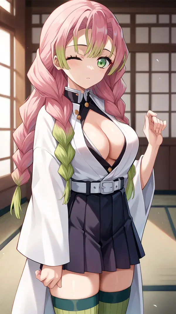 demon slayer hentai doujin - The Wildness That Made the Air Remember - AI generated portrait image in 1080x1920 resolution by @anon