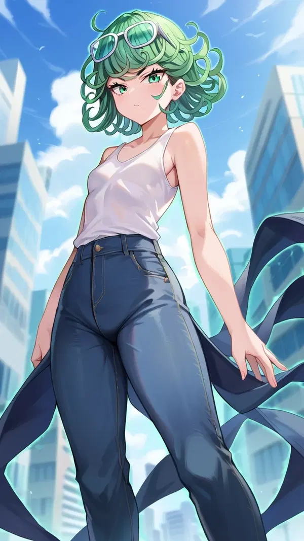 tatsumaki one punch man manga - The Depth That Carried Too Much Heat - AI generated portrait image in 1080x1920 resolution by Anonymous Creator