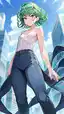 tatsumaki one punch man manga - The Depth That Carried Too Much Heat - AI generated portrait image in 1080x1920 resolution by @anon