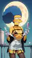los simpsons porn comic - The Glow That Wrote Itself in Smoke - AI generated portrait image in 1080x1920 resolution by @anon