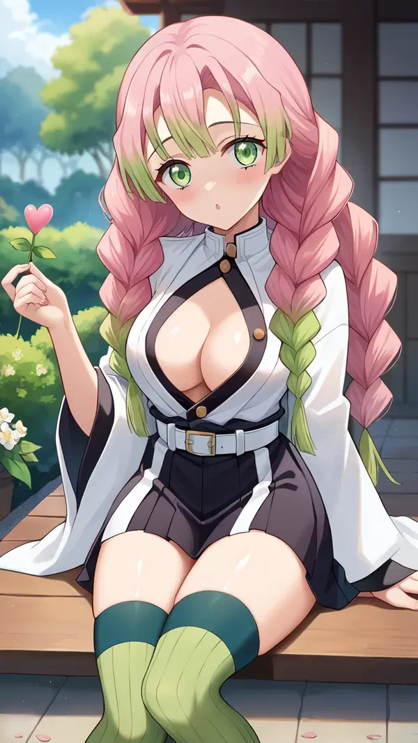 mitsuri hentai games - The Flame That Made Its Own Rules - AI generated portrait image in 1080x1920 resolution by @anon