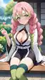 mitsuri hentai games - The Flame That Made Its Own Rules - AI generated portrait image in 1080x1920 resolution by @anon
