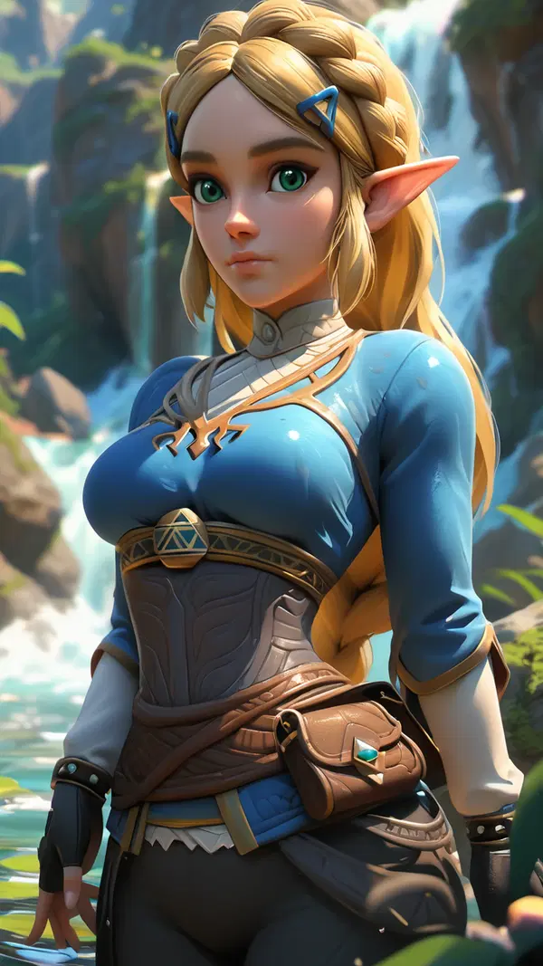 zelda botw sex - Nights Made Purely of Longing - AI generated portrait image in 1080x1920 resolution by Anonymous Creator