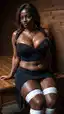 nude curvy black women - The Ember That Made Control Disappear - AI generated portrait image in 1080x1920 resolution by @anon