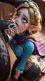 zelda ai nude - A Velvet That Made Shadows Feel Warm - AI generated portrait image in 1080x1920 resolution by @anon