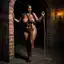ebony milf twerk porn - The Danger That Pressed Against the Dark - AI generated square image in 1080x1080 resolution by @anon