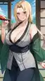 naruto hentai tsunade - The Tension That Opened in Shadow - AI generated portrait image in 1080x1920 resolution by @anon