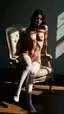 hot busty asian nude - An Ache That Burned Without Sound - AI generated portrait image in 1080x1920 resolution by @anon