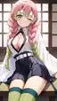 demon slayer xxx daki - The Moonlight That Moved Through Me - AI generated portrait image in 1080x1920 resolution by @anon